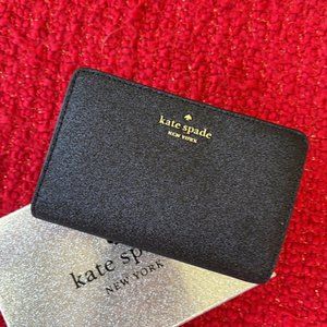 Kate Spade Shimmy Boxed Medium Compartment Wallet Black